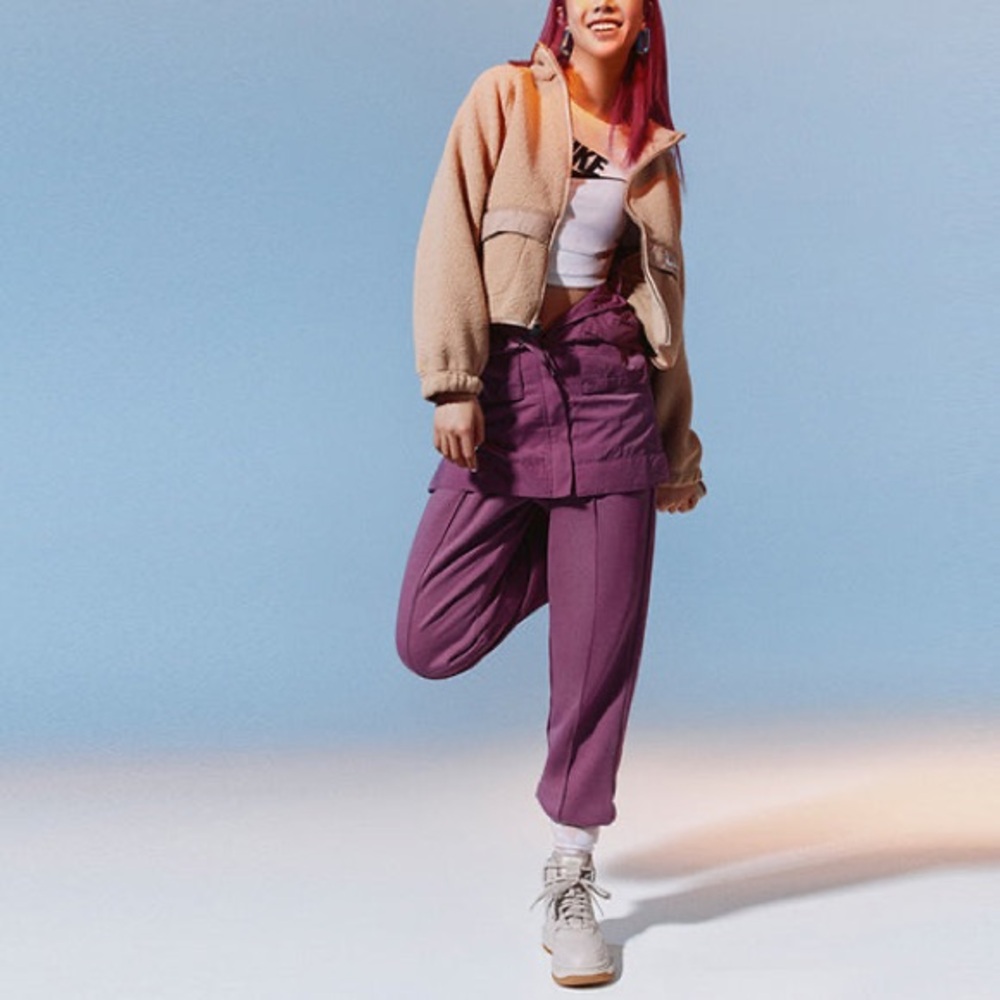 Nike Sherpa Jacket In Hemp - Picture 3 of 8